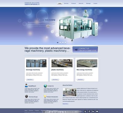 融合歐美設(shè)計(jì)美學(xué)的機(jī)械類網(wǎng)站 數(shù)據(jù)信息咨詢的視覺(jué)化呈現(xiàn)